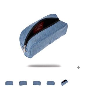 SPRAYGROUND STONE WASHED SHARK PENCIL POUCH